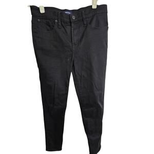 J Crew Jeans 9" High Rise Jeans Women 29 Black Denim J Crew Toothpick Jeans